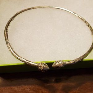 Vintage Sterling Silver Tribal design Bangle
